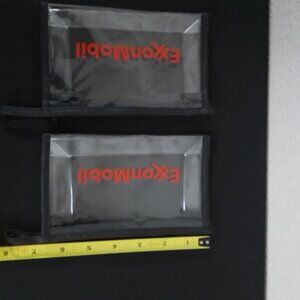 EXXON MOBIL Clear Document Holders Set of 2